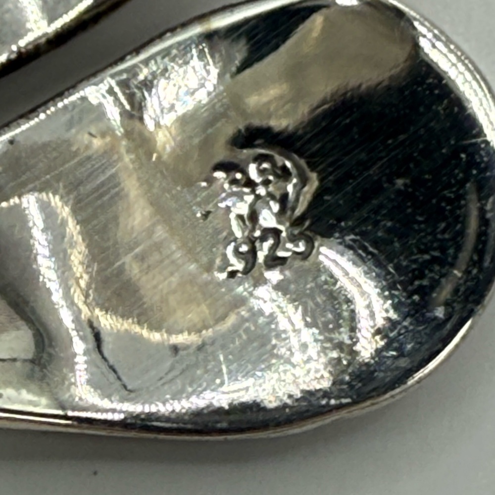 Navajo Sterling Silver Feather Wrap Ring by Etta Berim Twin Turquoise Cabochons - Picture 8 of 14